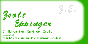zsolt eppinger business card